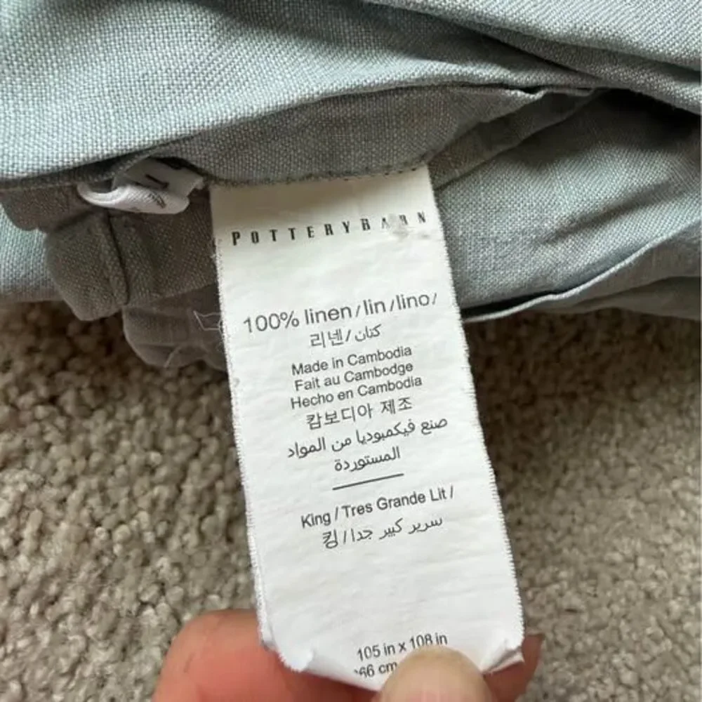 Pottery Barn 100% Linen King Sheets